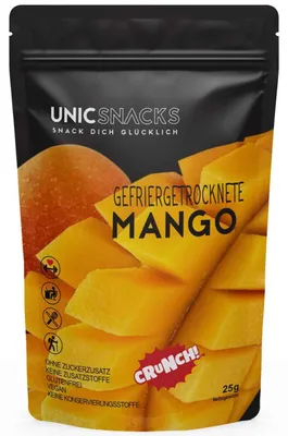 Produktbild von Unicsnacks Gefriergetrocknete Mango 25g