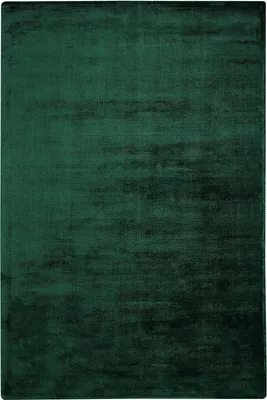 Produktbild von BELIANI Teppich Dunkelgrün Viskose 140 x 200 cm Kurzflor Rechteckig mit Baumwoll-Unterseite skandinavischer Stil