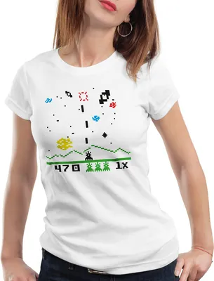 Produktbild von style3 Sheldon Invaders Damen T-Shirt, Farbe:Weiß, Größe:S