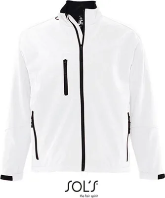 Produktbild von SOLs 46600 | MenŽs Softshell Jacket Relax - Farbe: White - Größe: 3XL