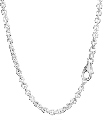 Produktbild von 60cm Ankerkette 925 Sterling Silber Kette Rund Massiv Collier 14,6g 3,20mm 3531