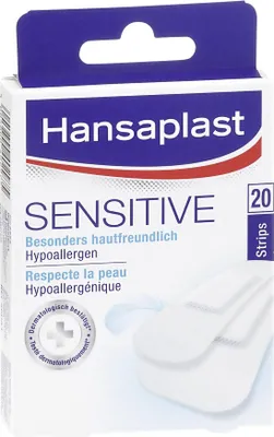 Produktbild von Hansaplast 46041-00000, Rechteckig, Weiß, Clean the wound and gently wipe away any foreign objects such as dirt or grit. Dry the skin around..., CE, 20 Stück(e)