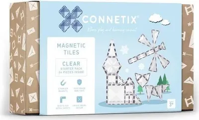 Immagine prodotto di Connetix Set di costruzioni magnetiche - trasparente - 34 pezzi