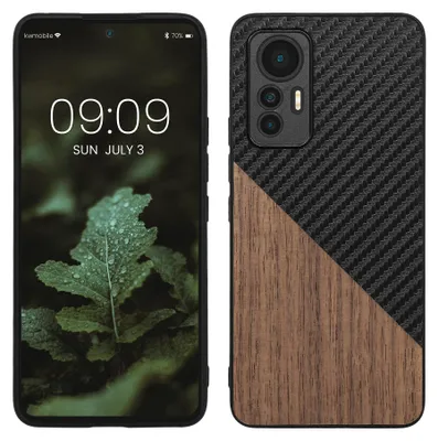 Produktbild von kwmobile Hülle kompatibel mit Xiaomi 12 Lite 5G - Handyhülle - Handy Schutzhülle - Smartphone Cover - Dunkelbraun