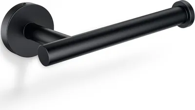 Image de Porte-serviettes, barre de serviette en acier inoxydable pour salle de bain, 23 cm (1 pièce, noir)