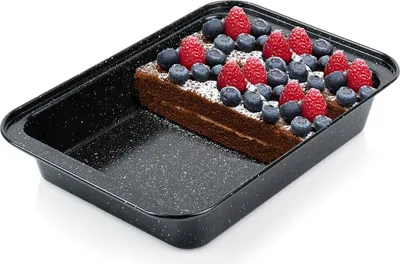 Produktbild von Vilde | Backblech - Granit - 28x19x5 cm - Antihaftbeschichtung - Ideal für Kuchen und Kekse
