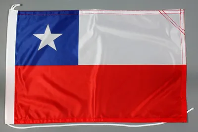 Produktbild von Bootsflagge Chile 30x45 cm Motorradflagge Bootsfahne