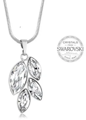 Produktbild von Necklace with four clear Navette crystals