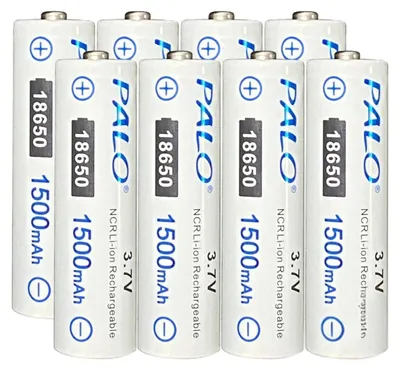 Imagen del producto de Batería de iones de litio, capacidad de 1500 mAh, voltaje de 3.7 V, 8 unidades de batería