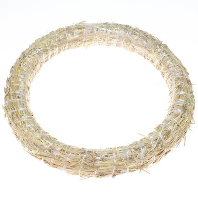 Produktbild von Strohkranz Strohrömer Türkranz Rohling Strohring 30x4cm Römer natur Roemer