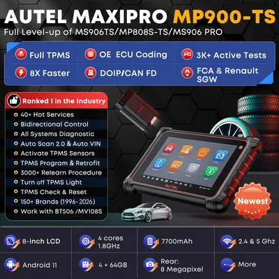 Immagine prodotto di Strumento di diagnostica OBD2 MP900-TS - Schermo touchscreen da 8 pollici