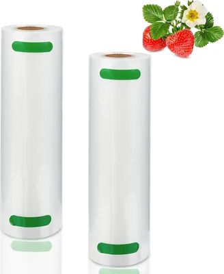 Image de EINFEBEN 2x Rouleaux de sacs sous vide 20 x 600 cm Film pour mise sous vide +5x sachets