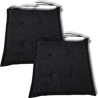 Image de Lot de 2 coussins rembourrés chaise 40x40x3 cm moelleux bureau salon 0001