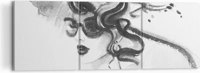 Produktbild von Bild auf Leinwand - Leinwandbild - Frau Modell - 120x40cm - Wand Bild - Wanddeko - Wandbilder - Leinwanddruck - Bilder - Kunstdruck - Wanddekoration - Leinwand bilder - Wandkunst - CA120x40-4066