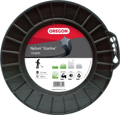Zdjęcie produktu dla Żyłka do podkaszarki Oregon Nylium Starline 2,4 mm x 360 m ( 104885E ) do narzędzi spalinowych i akumulatorowych