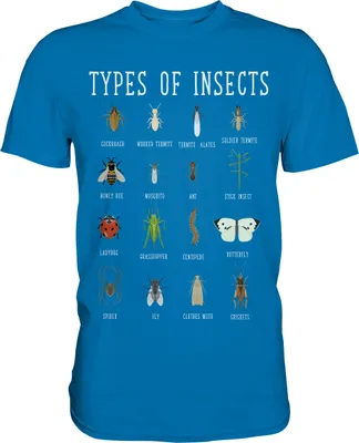 Produktbild von Insektenarten Entomologie Insekten T-Shirt – Royal Blue / S