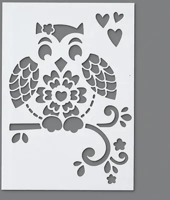 Produktbild von Stencil, , Eule, DIN A5, 1-teilig