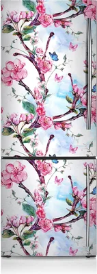 Produktbild von Magnetfolie Magnete Küche Kühlschrank Dekoration 60x180 cm - Aprikosenbaum