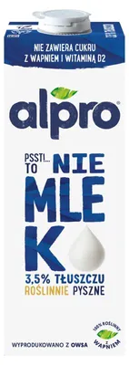 Produktbild von Alpro Oat drink, Haferdrink, 1 l, 1 Stück(e), Milchzucker, Oat base (water, oats (8.7%)), chicory root fibers, sunflower oil, calcium carbonate, sea salt,..., 40 kcal
