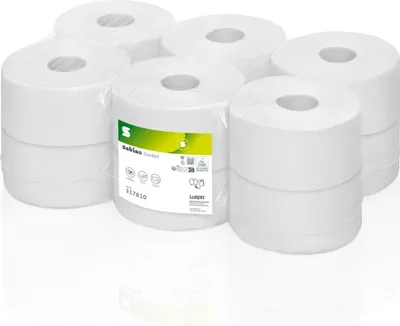 Produktbild von Toilettenpapier Großrolle 2lagig 720 Bl 180m Satino Comfort Recycling