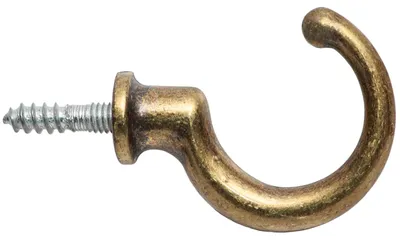 Produktbild von 10 Kleiderhaken, Wandhaken, antikmessing