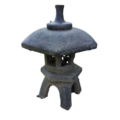 Produktbild von Schöne Japanische Lampe aus Steinguss perfekt für den Garten die Terrasse oder den Teich ist Frostfest Witterungsbeständig und Neu 70cm H, KA-BR-JGLB-70
