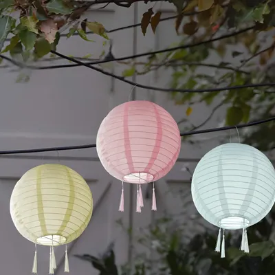 Obrázok produktu pre 3 solárne LED svietidlá na vonkajšie použitie s teplým bielym svetlom