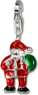 Produktbild von SilberDream Charm Armband Anhänger Weihnachtsmann 925 Echt Silber FC3112