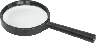 Obrázek produktu pro Lupa 5x zvětšení Ruční lupa 7,5 cm Černá lupa Pomůcka ke čtení