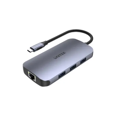 Produktbild von UNITEK D1071A Schnittstellenhub USB 3.0 SuperSpeed 5 Gbit/s Silber