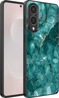 Obrázok produktu pre Vhodné pre Samsung Galaxy S25 Edge Puzdro na telefón s mramorovou potlačou - Zadný kryt z TPU s mramorovým dizajnom - Gold Green - Smartphonica