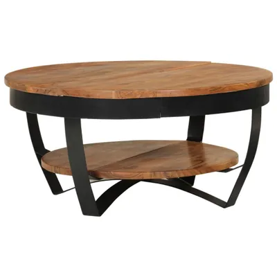 Produktbild von Couchtisch 65x65x32 cm Massivholz Akazie