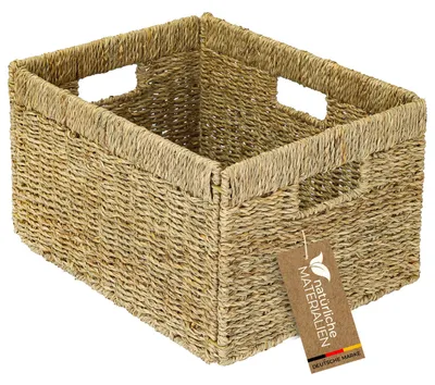 Aufbewahrungskorb aus Seegras für Billy Regale, HMF, 35 x 25 x 20 cm