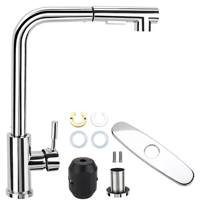 Zdjęcie produktu dla YUTUY Bateria kuchenna wyciągana wylewka czarna