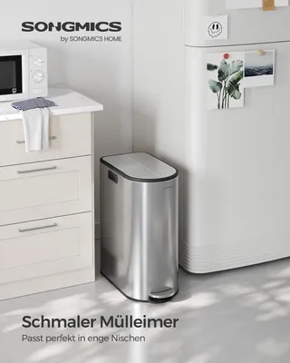 Obrázek produktu pro Kbelík na odpadky do kuchyně - bílý, objem 30 litrů
