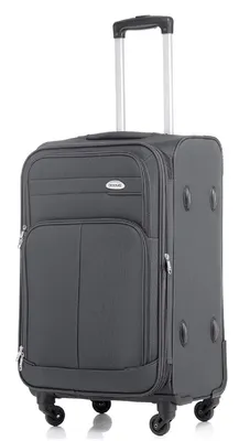Produktbild von Beibye Koffer grau, 4 Rollen, Dehnfalte, Nylon, 74x48x32cm, 115 Liter, 4,2 kg \u2013 Formstabil, 2 Reißverschluss-Außentaschen, integriertes Zahlenschloss, Tragegriffe oben und seitlich
