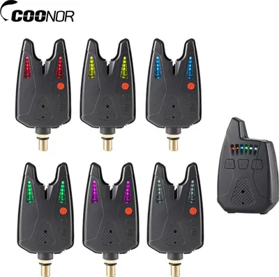 Zdjęcie produktu dla Elektroniczny sygnalizator brań, sygnalizator brań, LED, bezprzewodowy, sygnalizator brań, cyfrowy odbiornik brań, sygnalizator akustyczny, zestaw z walizką, 200 m
