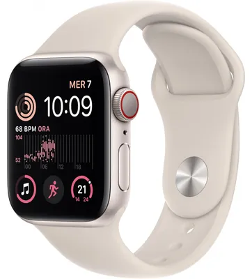 Produktbild von Apple Watch SE 4G 40mm Alu polarstern/Sport polarstern