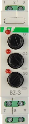 Produktbild von F&F | Modulsicherungssockel BZ-3 - 1 Modul - 250V - Sicherer Schutz - LED-Anzeige
