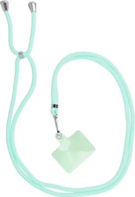 Imagen del producto de Colgante de diamantes de cristal para funda de teléfono, color verde, 37 cm