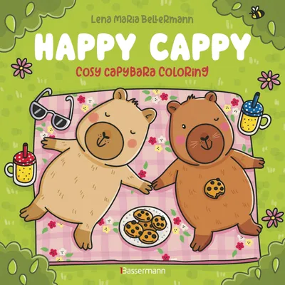 Produktbild von Happy Cappy - Cosy Capybara Coloring. Ein Ausmalbuch für jedes Alter
