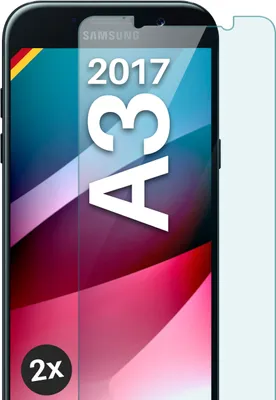 Produktbild von SCHUTZFOLIE FÜR SAMSUNG GALAXY A3 (2017) - ECHTGLAS, Stückzahl:2er Set