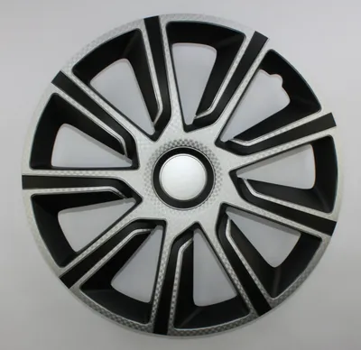 Produktbild von SET Radkappen Radzierblenden 4er Satz 16 VERON CARBON SILVER-BLACK