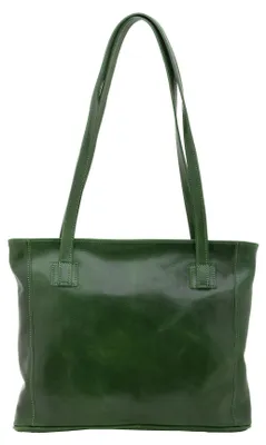 Produktbild von Cressa Damen-Schultertasche aus echtem Rindsleder mit Reißverschluss Camel-Tan UNICA 30x37x8 cm 5522-Cognac