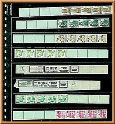 Produktbild von Lindner 828P Klarsichthüllen für Rollenmarkenstreifen - 10er-Packung