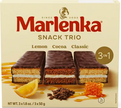 Produktbild von MARLENKA® Triopack Honig-Snack 3 x 50 g