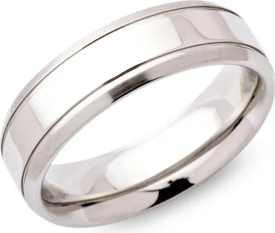Produktbild von Unique Edelstahlring teilpoliert 6mm - R9115