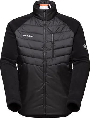 A black Mammut jacket is shown against a white background.