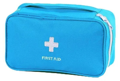 Image de Trousse de premiers secours, bleue, 1 pièce