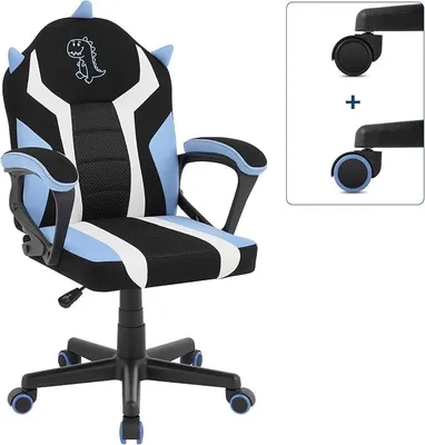 Imagen del producto de Silla de juego para niños, silla de escritorio para niños, azul